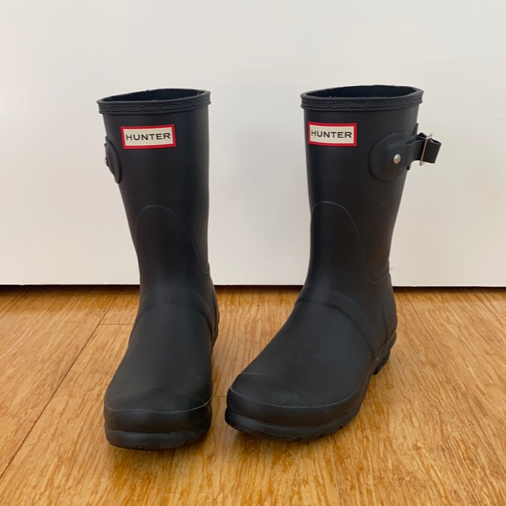 Mid-Calf Black Hunter Rain Boots